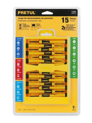 21383 - Juego con 15 desarmadores de precisión, Pretul