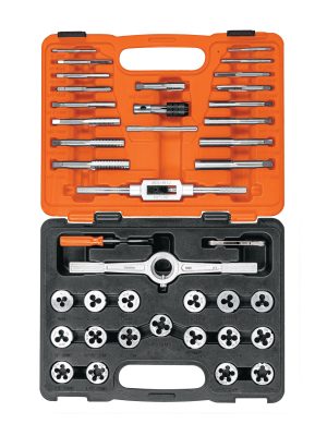 11442 - Juego de 40 piezas de machuelos y tarrajas, Truper