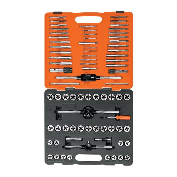 12443 - Juego de 76 piezas de machuelos y tarrajas, Truper