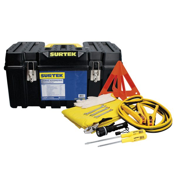 JA12 - Juego combinado de herramienta automotriz 12 piezas, con caja plástica CPS20 Surtek