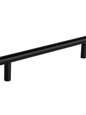 49733 - Jaladera de acero, 160mm, línea Cilindro, negro, HERMEX