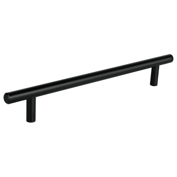 49734 - Jaladera de acero, 192mm, línea Cilindro, negro, HERMEX