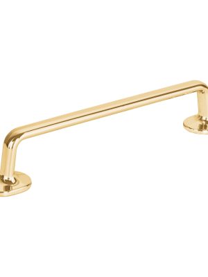 45796 - Jaladera de 128mm, línea Oviedo, latón brillante, HERMEX