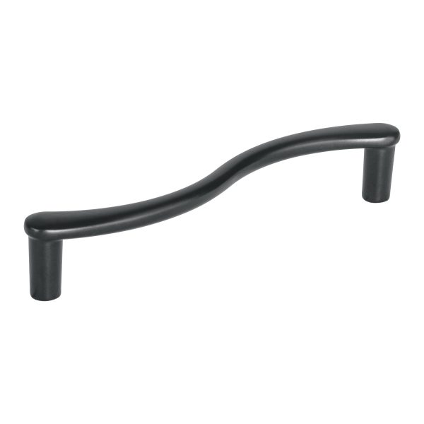 45800 - Jaladera de 128mm, línea Toledo, negro, HERMEX