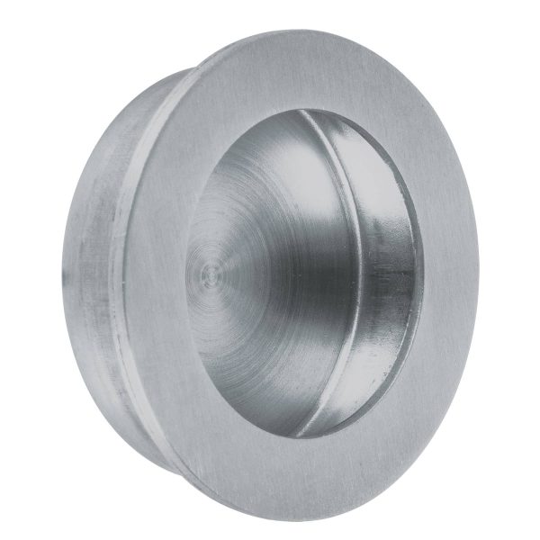 48996 - Jaladera de embutir circular No. 2 acabado cromo mate