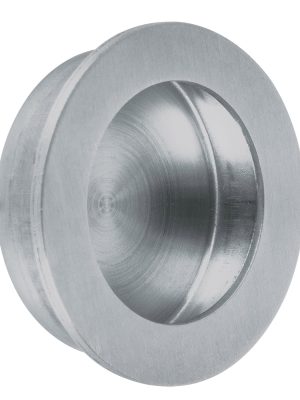 48999 - Jaladera de embutir circular No. 4 acabado cromo mate