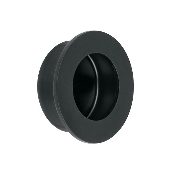 47801 - Jaladera de embutir circular No. 2 acabado negro