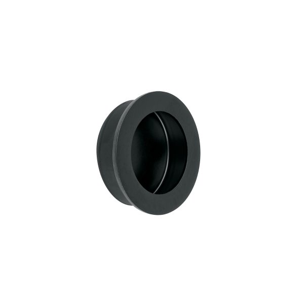 47802 - Jaladera de embutir circular No. 3 acabado negro