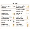 19022 - Juego de 17 accesorios neumáticos, cuerda 1/4' NPT, TRUPER