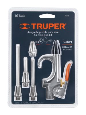 JAN-5E1.jpg 19077 - Juego de pistola sopleteadora con 5 boquillas, TRUPER
