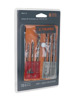 JBAC-6.jpg 11336 - Juego de 6 brocas para metal y concreto, Truper