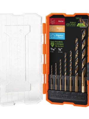 JBAV-7.jpg 11396 - Juego de 7 brocas HSS para metal en estuche, Truper Expert