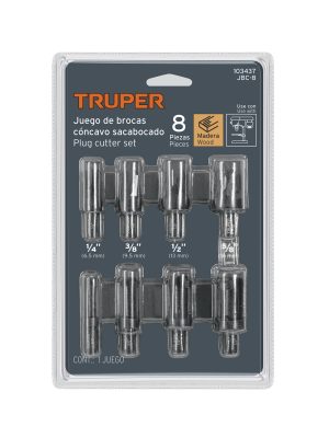 103437 - Juego de 8 brocas clavacote para madera, Truper