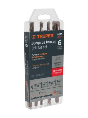 JBCT-6.jpg 11295 - Juego de 6 brocas para concreto, TRUPER