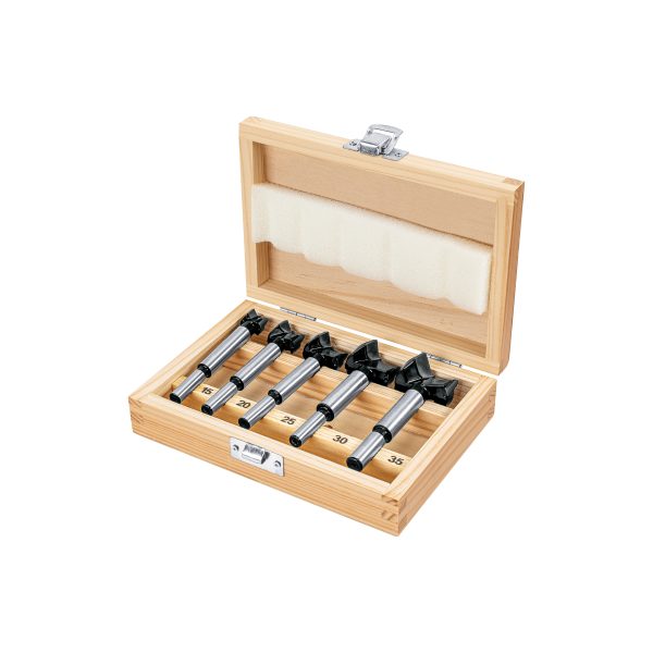 102373 - Juego de 5 brocas forstner para madera, TRUPER