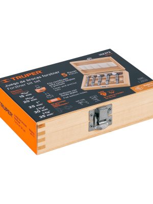 JBFM-5E1.jpg 102373 - Juego de 5 brocas forstner para madera, TRUPER