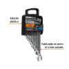 15778 - Juego de 11 llaves combinadas extralargas pulidas mm, EXPERT