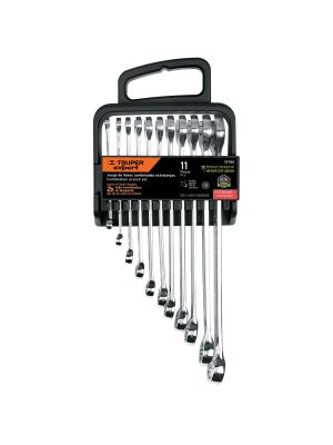 15780 - Juego de 11 llaves combinadas extralargas pulidas std,EXPERT