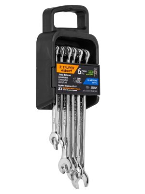 15770 - Juego de 6 llaves combinadas extralargas pulidas mm, EXPERT
