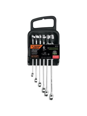 15772 - Juego de 6 llaves combinadas extralargas pulidas std, EXPERT