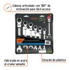103596 - Juego de 7 llaves combinadas mm con matraca flexible