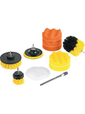 JCE-11P.jpg 27190 - Juego 11 accesorios de limpieza y pulido p/taladro, Pretul