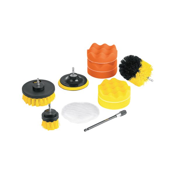 27190 - Juego 11 accesorios de limpieza y pulido p/taladro, Pretul