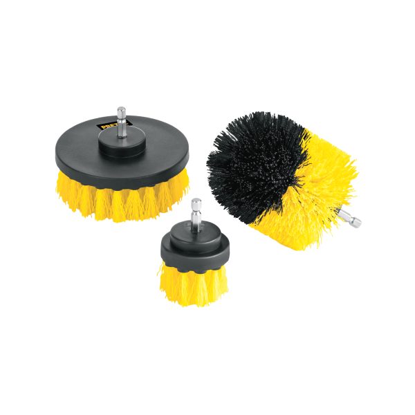 28152 - Juego de 3 cepillos multiusos para taladro, Pretul