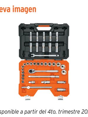 102249 - Juego de 36 herramientas cuadro 1/2' mm para mecánico