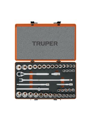 13940 - Juego de 42 herramientas cuadro 1/2' std y mm para mecánico