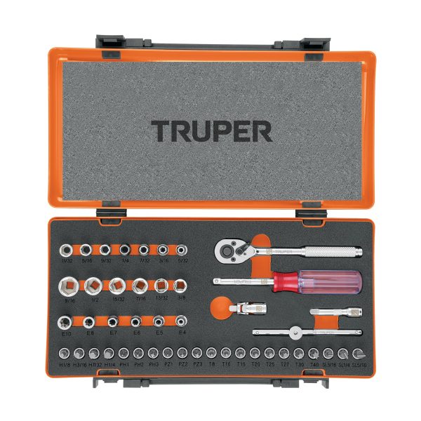 18235 - Juego de 45 herramientas cuadro 1/4' std para mecánico