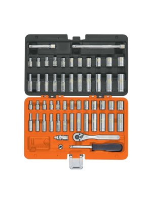 102388 - Juego de 54 herramientas cuadro 1/4' std y mm para mecánico