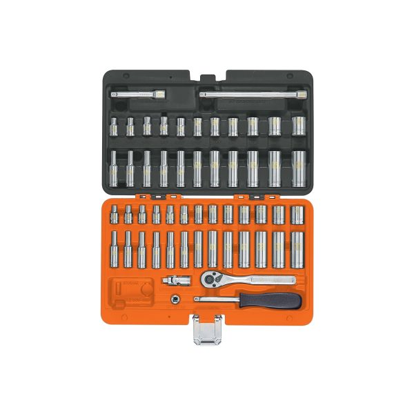 102388 - Juego de 54 herramientas cuadro 1/4' std y mm para mecánico