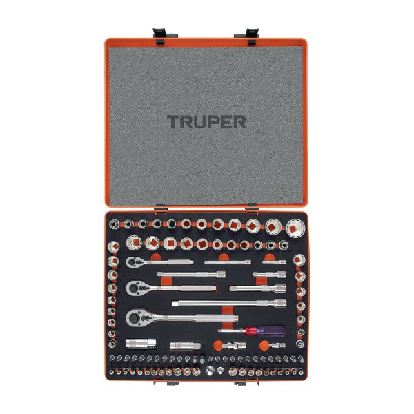 12893 - Juego 103 herramientas 1/4', 3/8' y 1/2' std y mm p/mecánico