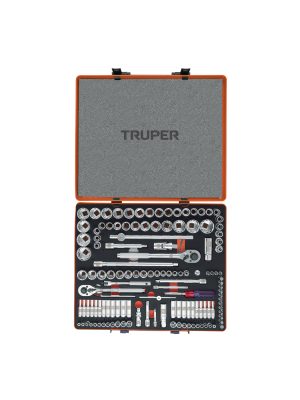 JD-135MP.jpg 13975 - Juego 135 herramientas 1/4', 3/8' y 1/2' std y mm p/mecánico