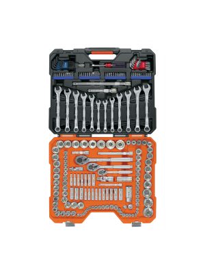 JD-199MP.jpg 12894 - Juego 199 herramientas 1/4', 3/8' y 1/2' std y mm p/mecánico