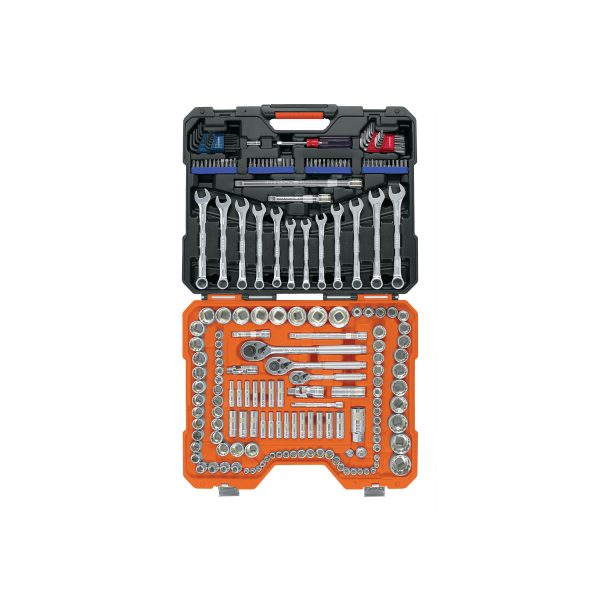 12894 - Juego 199 herramientas 1/4', 3/8' y 1/2' std y mm p/mecánico