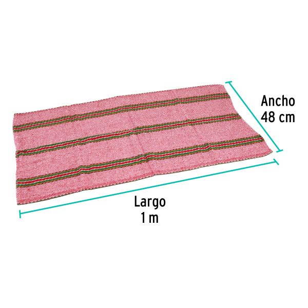 57105 - Jerga sarga ligera de 1 m x 48 cm roja, KLINTEK