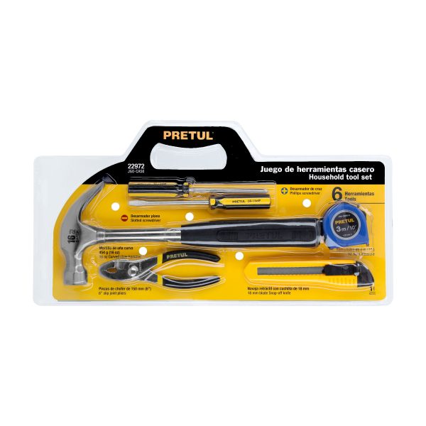 22972 - Juego de 6 herramientas caseras, Pretul