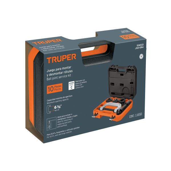 104033 - Juego para desmontar rótulas y terminales, 4 piezas