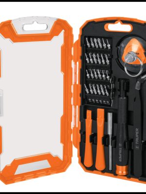 17762 - Juego de 32 piezas para reparación de electrónica, Truper