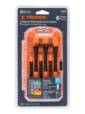 JOY-6E1.jpg 14202 - Juego con 6 desarmadores de precisión, Truper