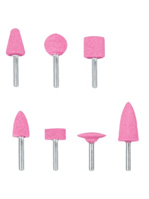 12446 - Juego de 7 piedras montadas zanco 1/4', uso general, Truper