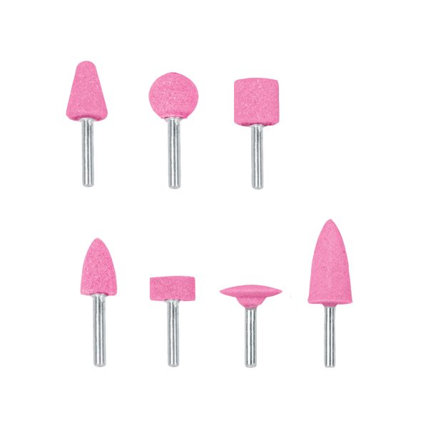 12446 - Juego de 7 piedras montadas zanco 1/4', uso general, Truper