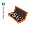 13976 - Juego de 10 dados cuadro 3/8' punta torx, estuche metálico
