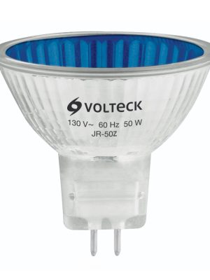 47249 - Lámpara de halógeno azul 50 W tipo MR16 en caja, Volteck