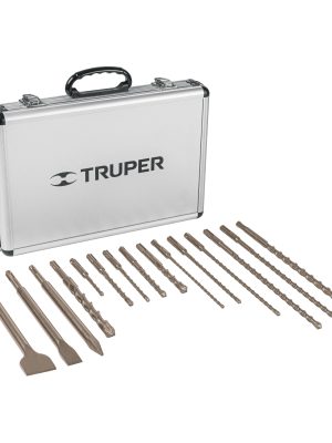 JSDS-15.jpg 11897 - Juego de 15 brocas y cinceles SDS plus en estuche, Truper