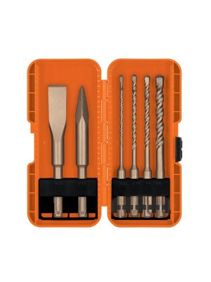 103033 - Juego de 6 brocas y cinceles SDS plus en estuche, Truper