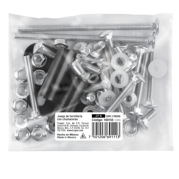 100155 - Juego de tornilleria con chumaceras para carretilla CAR-82