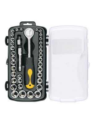 JUDA-38P.jpg 23969 - Juego de 39 herramientas 1/4' y 3/8' para mecánico, Pretul